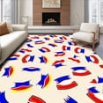 thumbnail image 1 of ODIKA 4'x6' Machine Washable Non-Slip Area Rug, Rescue Squad Siren Alert Warning System Flashing Alarm Notification High Traffic Rug, Red, 595448, 1 of 7