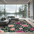 thumbnail image 1 of ODIKA 4'x6' Machine Washable Non-Slip Area Rug, Vintage Burgundy High Traffic Rug, Pink, 1291152, 1 of 7