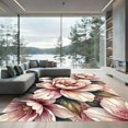 thumbnail image 1 of ODIKA 4'x6' Machine Washable Non-Slip Area Rug, Watercolor Blush Pink High Traffic Rug, Pink, 1162067, 1 of 7