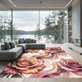 thumbnail image 1 of ODIKA 4'x6' Machine Washable Non-Slip Area Rug, Watercolor Dusty Rose High Traffic Rug, Pink, 1003935, 1 of 7