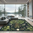 thumbnail image 1 of ODIKA 4'x6' Machine Washable Non-Slip Area Rug, Whimsigoth Sage Green High Traffic Rug, Green, 1311328, 1 of 7