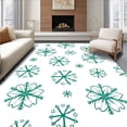 thumbnail image 1 of ODIKA 4'x6' Machine Washable Non-Slip Area Rug, Winter Warming with Extra Cushioned Base High Traffic Rug with Pad, Green, 504299, 1 of 8