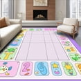 thumbnail image 1 of ODIKA 4'x6' Machine Washable Non-Slip Area Rug, Wonder World Scholastic Discovery Playzone High Traffic Rug, Yellow, 695081, 1 of 7