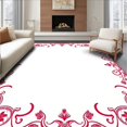thumbnail image 1 of ODIKA 5' x 7' Machine Washable Non-Slip Area Rug, Baroque Flower High Traffic Rug, Red, 489486, 1 of 7