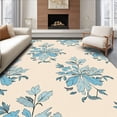 thumbnail image 1 of ODIKA 5' x 7' Machine Washable Non-Slip Area Rug, Botanical Leaf High Traffic Rug, Beige, 372907, 1 of 7