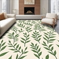 thumbnail image 1 of ODIKA 5' x 7' Machine Washable Non-Slip Area Rug, Botanical Leaf High Traffic Rug, Ivory, 390120, 1 of 7