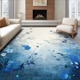 thumbnail image 1 of ODIKA 5'x7' Machine Washable Non-Slip Area Rug, Breeze Grey & Floral High Traffic Rug, Blue, 70913, 1 of 7