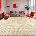 thumbnail image 1 of ODIKA 5' x 7' Machine Washable Non-Slip Area Rug, Contemporary Grid High Traffic Rug, Beige, 127397, 1 of 7