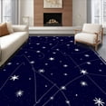 thumbnail image 1 of ODIKA 5' x 7' Machine Washable Non-Slip Area Rug, Cosmic star High Traffic Rug, Blue, 569799, 1 of 7