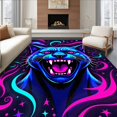 thumbnail image 1 of ODIKA 5'x7' Machine Washable Non-Slip Area Rug, Celestial Roaring Showcase High Traffic Rug, Blue, 436559, 1 of 7