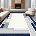 thumbnail image 1 of ODIKA 5'x7' Machine Washable Non-Slip Area Rug, Binding for Projects High Traffic Rug, White, 104132, 1 of 7