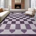 thumbnail image 1 of ODIKA 5' x 7' Machine Washable Non-Slip Area Rug, Geometric Diamond High Traffic Rug, Gray, 221130, 1 of 7