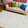thumbnail image 1 of ODIKA 5' x 7' Machine Washable Non-Slip Area Rug, Geometric Trellis High Traffic Rug, Gray, 262766, 1 of 7