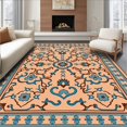 thumbnail image 1 of ODIKA 5' x 7' Machine Washable Non-Slip Area Rug, Middle Eastern Medallion High Traffic Rug, Beige, 344589, 1 of 7