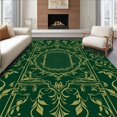 thumbnail image 1 of ODIKA 5' x 7' Machine Washable Non-Slip Area Rug, Middle Eastern Vine High Traffic Rug, Green, 296747, 1 of 7
