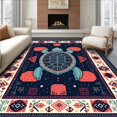 thumbnail image 1 of ODIKA 5'x7' Machine Washable Non-Slip Area Rug, Modern High Traffic Rug, Blue, 59512, 1 of 7