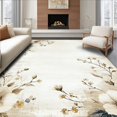thumbnail image 1 of ODIKA 5'x7' Machine Washable Non-Slip Area Rug, Rustic Floral Hallway High Traffic Rug, Beige, 209795, 1 of 7