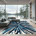 thumbnail image 1 of ODIKA 5' x 7' Machine Washable Non-Slip Area Rug, abstract geometric High Traffic Rug, Blue, 938286, 1 of 7