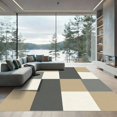 thumbnail image 1 of ODIKA 5' x 7' Machine Washable Non-Slip Area Rug, geometric geometric High Traffic Rug, Beige, 936048, 1 of 7