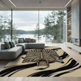 thumbnail image 1 of ODIKA 5' x 7' Machine Washable Non-Slip Area Rug, graphic print High Traffic Rug, Beige, 1312459, 1 of 7