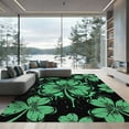thumbnail image 1 of ODIKA 5' x 7' Machine Washable Non-Slip Area Rug, graphic print High Traffic Rug, Green, 1299930, 1 of 5