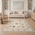thumbnail image 1 of ODIKA 5'x7' Beige Abstract Geometric Design Washable Area Rug Intricate Motif Style Easy Care, Non-Shedding, Pet Friendly, for Small Living Room, Bedroom, 1 of 7