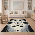 thumbnail image 1 of ODIKA 5'x7' Ultra-Soft Area Rug, Cow Contemporary Spotted Patchwork Abstract Motif Like Print None Washable, Bare feet friendly, Silk-Touch for Bedroom Home office, 1 of 7