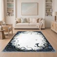 thumbnail image 1 of ODIKA 5'x7' Ultra-Soft Area Rug, Gothic Snake Witchy Moody Whimsical Frame Moth Witch Themed Carmel None Washable, Bare feet friendly, Silk-Touch for Bedroom Home office, 1 of 7
