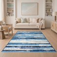 thumbnail image 1 of ODIKA 5'x7' Ultra-Soft Area Rug, Hallway Abstract Long Striped Interlocking Bands Hallways Alfombras None Washable, Bare feet friendly, Silk-Touch for Bedroom Home office, 1 of 7