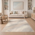 thumbnail image 1 of ODIKA 5'x7' Ultra-Soft Area Rug, Pile Painterly Neutral Sweep Muted Transitions Beige Large Grey None Washable, Bare feet friendly, Silk-Touch for Bedroom Home office, 1 of 7