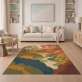 thumbnail image 1 of ODIKA 5'x7' Warm Earth Tones Autumn Serenity Washable Area Rug Nature Inspired Landscape Artistry for Small Living Room, Bedroom, Easy Care, Non-Shedding, Pet Friendly, 1 of 7