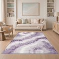 thumbnail image 1 of ODIKA 5'x7' Washable Area Rug Abstract Watercolor Tie Dye Blend Ombre Swirl Gradient Purple Flowing Dynamic for Guest Room, Lounge, Apartment, Non-Slip Low Profile, Stain Resistant, 1 of 7