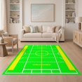 thumbnail image 1 of ODIKA 5'x7' Washable Area Rug Field Football Theme Bold Goal Posts Hash Stripes Stadium for Small Living Room, Bedroom, Easy Care, Non-Shedding, Pet Friendly, 1 of 7
