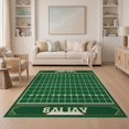 thumbnail image 1 of ODIKA 5'x7' Washable Area Rug Non-Slip, Chair-Friendly Football Stadium Grid Theme Stripes Goal Posts Markers Field Flowing for Dining Room, Under Table, Home Office, 1 of 7