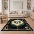 thumbnail image 1 of ODIKA 5'x7' Washable Area Rug Non-Slip, Chair-Friendly Halloween Goth Gothic Witchy Mushroom Motif Academia Moody Funky for Dining Room, Under Table, Home Office, 1 of 7