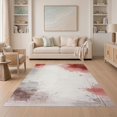 thumbnail image 1 of ODIKA 5'x7' Washable Area Rug Non-Slip, Low Pile, Stain Resistant Bathroom Frame Abstract Watercolor Splash Border Top Stairs Hallway for Guest Room, Lounge, Apartment, 1 of 7