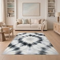 thumbnail image 1 of ODIKA 5'x7' Washable Area Rug Non-Slip, Low Pile, Stain Resistant Rugblack Mist Flowing Balanced Smalltan Rugsgold Vases Yellow for Guest Room, Lounge, Apartment, 1 of 7