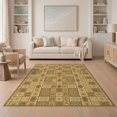 thumbnail image 1 of ODIKA 5'x7' Washable Area Rug Non-Slip, Low Pile, Stain Resistant Throw Symmetrical Geometric Grid Composition Scattered Door Large for Guest Room, Lounge, Apartment, 1 of 7