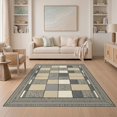 thumbnail image 1 of ODIKA 5'x7' Washable Area Rug Patchwork Spotted Blocks Southwestern Stripe Border Geometric Abstract Refined for Small Living Room, Bedroom, Easy Care, Non-Shedding, Pet Friendly, 1 of 7