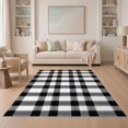 thumbnail image 1 of ODIKA 5'x7' Washable Area Rug Plaid Under Checkered Farmhouse Welcome Doormat Layering Layered for Small Living Room, Bedroom, Easy Care, Non-Shedding, Pet Friendly, 1 of 7