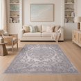 thumbnail image 1 of ODIKA 5'x7' Washable Area Rug Purple Lilac Distressed Lavendar Pink Wisteria Foyer Deep Eggplant for Small Living Room, Bedroom, Easy Care, Non-Shedding, Pet Friendly, 1 of 7