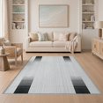 thumbnail image 1 of ODIKA 5'x7' Washable Area Rug Striped Door Boho Graduated Bands Stripe Doormat Palmetto Welcome for Guest Room, Lounge, Apartment, Non-Slip Low Profile, Stain Resistant, 1 of 7