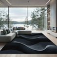 thumbnail image 1 of ODIKA 5'x7' Machine Washable Non-Slip Area Rug, Abstract Black High Traffic Rug, Gray, 1051650, 1 of 7