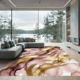 thumbnail image 1 of ODIKA 5'x7' Machine Washable Non-Slip Area Rug, Abstract Blush Pink High Traffic Rug, Pink, 1184704, 1 of 7