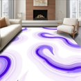 thumbnail image 1 of ODIKA 5'x7' Machine Washable Non-Slip Area Rug, Abstract Swirling Waves with Lilac Hues and Gradient Flow High Traffic Rug, Purple, 495120, 1 of 7