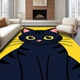 thumbnail image 1 of ODIKA 5'x7' Machine Washable Non-Slip Area Rug, Adorable Kitten Portrait Hook Kit for Beginner Making High Traffic Rug with Pad, Yellow, 727100, 1 of 8