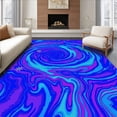 thumbnail image 1 of ODIKA 5'x7' Machine Washable Non-Slip Area Rug, Astral Nebula Dreamscape Wonder Luminescent Playmat High Traffic Rug with Pad, Blue, 692194, 1 of 8