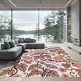 thumbnail image 1 of ODIKA 5'x7' Machine Washable Non-Slip Area Rug, Bohemian Cream High Traffic Rug, Beige, 1291154, 1 of 7