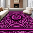 thumbnail image 1 of ODIKA 5'x7' Machine Washable Non-Slip Area Rug, Boho Mosaic Artisan Jewel High Traffic Rug with Pad, Pink, 575504, 1 of 8