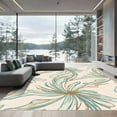 thumbnail image 1 of ODIKA 5'x7' Machine Washable Non-Slip Area Rug, Chic Scaled with Flowing Lines and Natural Hues High Traffic Rug, Ivory, 905788, 1 of 7